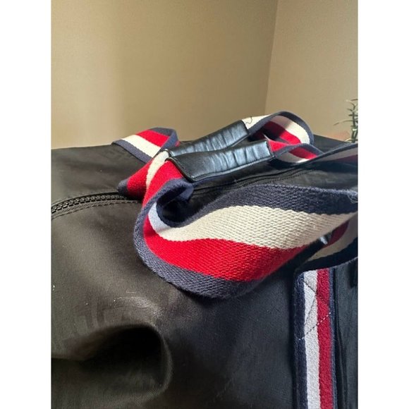 Tommy Hilfiger Weekender Tote Bag Black w/ Compartments and Handles - Picture 4 of 16